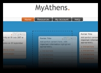 MyAthens site screenshot