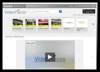 VideoPlaces website screenshot